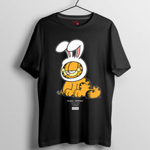 將圖片載入圖庫檢視器 加菲貓 2019春夏系列 T-shirt － 兔仔耳Garfield大圖案 （黑/白/灰）