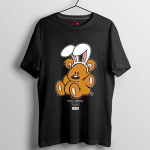加菲貓 2019春夏系列 T-shirt － 兔仔耳Pooky大圖案 （黑/白/灰）