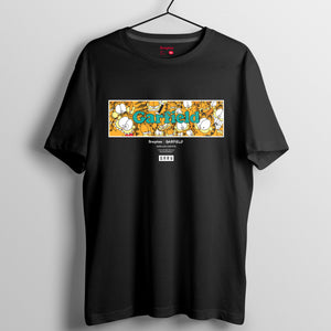 加菲貓 2019春夏系列 T-shirt － Garfield 方型圖案款（黑/白/灰）