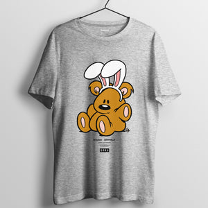 加菲貓 2019春夏系列 T-shirt － 兔仔耳Pooky大圖案 （黑/白/灰）