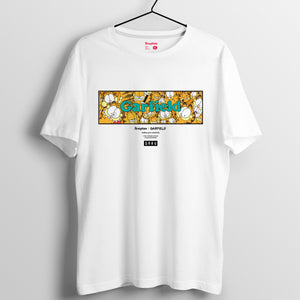 加菲貓 2019春夏系列 T-shirt － Garfield 方型圖案款（黑/白/灰）