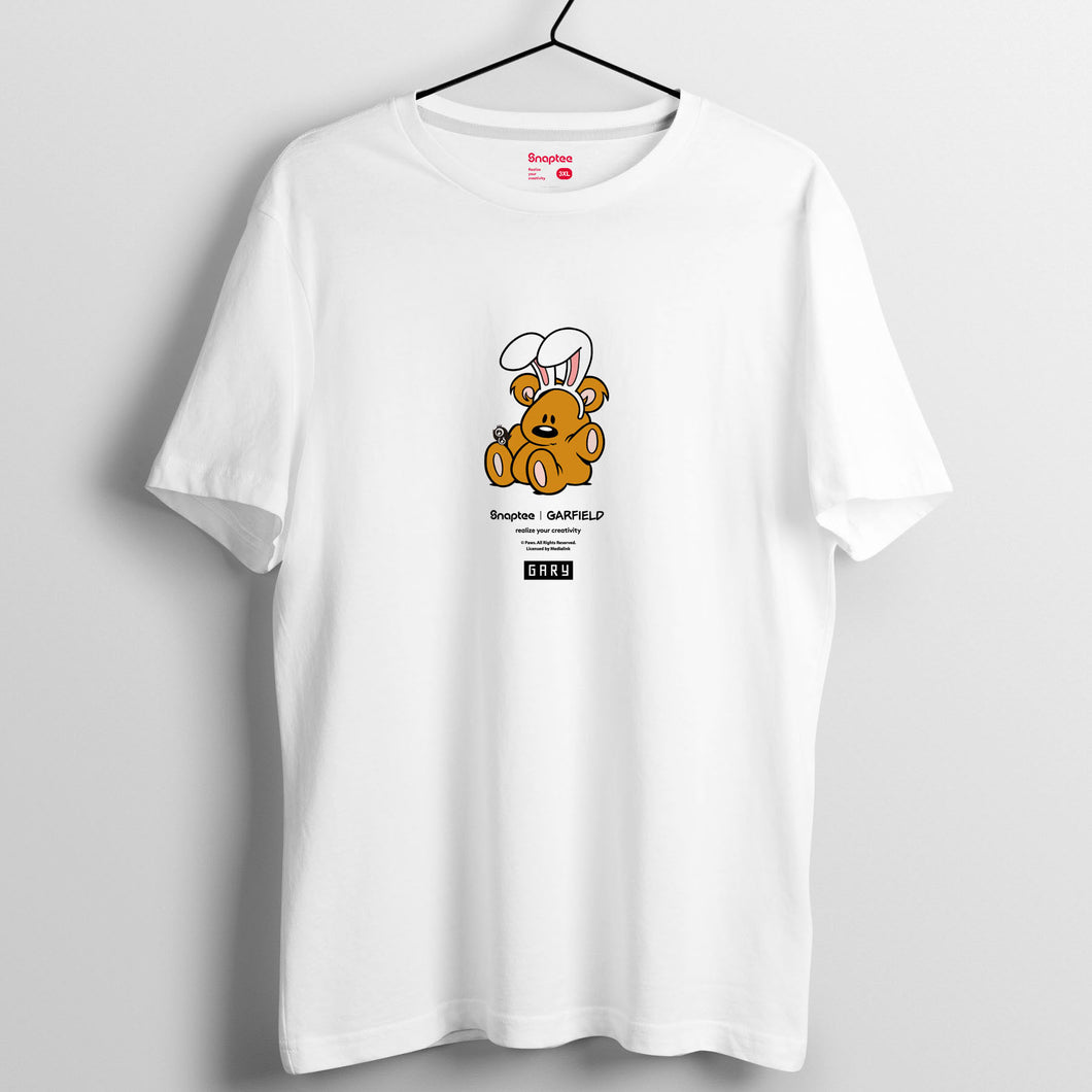 加菲貓 2019春夏系列 T-shirt － 兔仔耳Pooky中圖案 （黑/白/灰）
